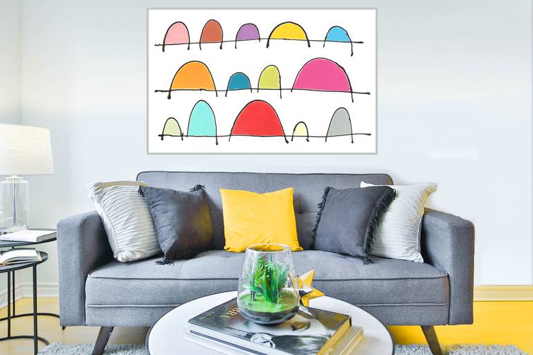 Original Minimalism Abstract Painting by Sharon Pierce Mccullough