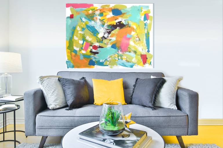 Original Abstract Expressionism Abstract Painting by Sharon Pierce Mccullough