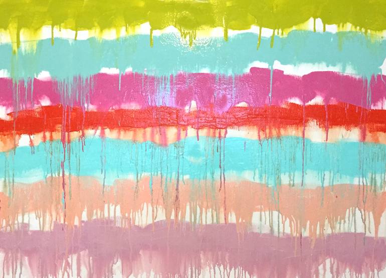 Original Abstract Expressionism Abstract Painting by Sharon Pierce Mccullough