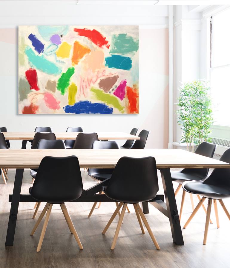 Original Abstract Expressionism Abstract Painting by Sharon Pierce Mccullough