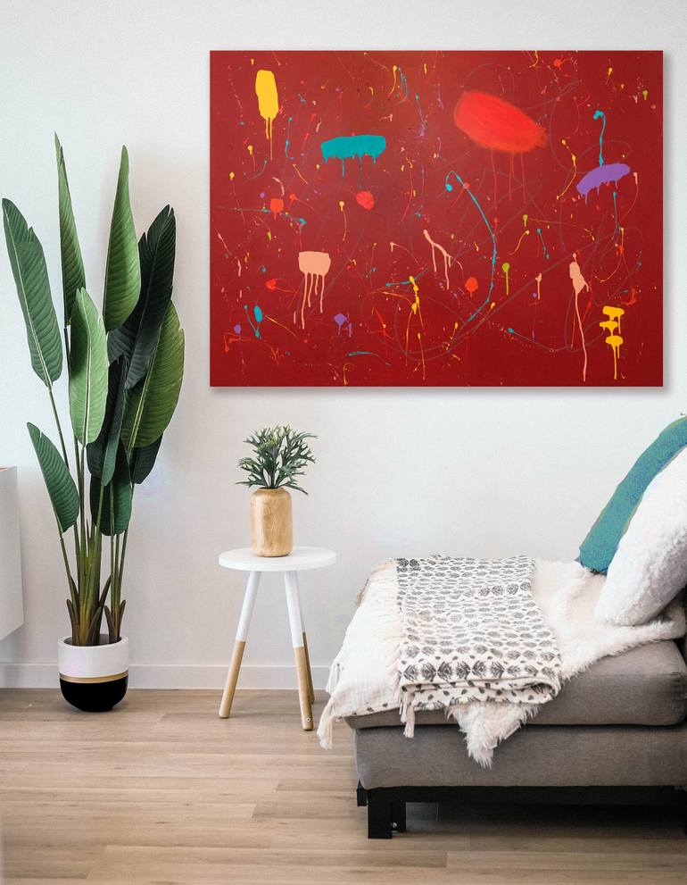 Original Abstract Expressionism Abstract Painting by Sharon Pierce Mccullough