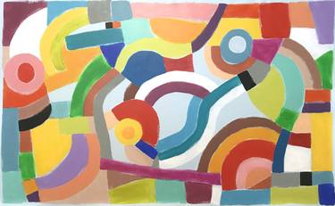 Original Abstract Geometric Paintings by Sharon Pierce McCullough