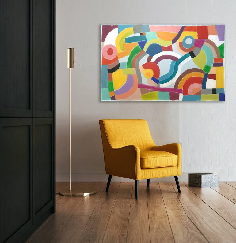 Original Geometric Painting by Sharon Pierce McCullough