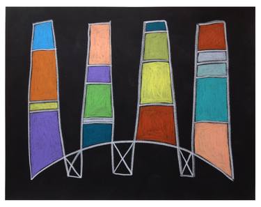 Original Abstract Geometric Drawings by Sharon Pierce McCullough