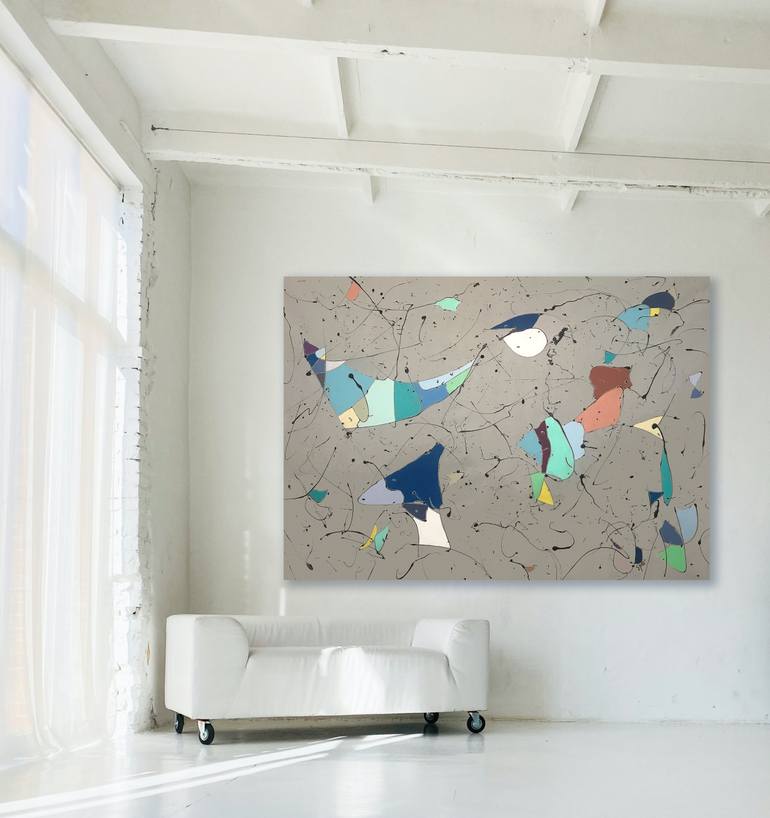 Original Abstract Expressionism Abstract Painting by Sharon Pierce Mccullough