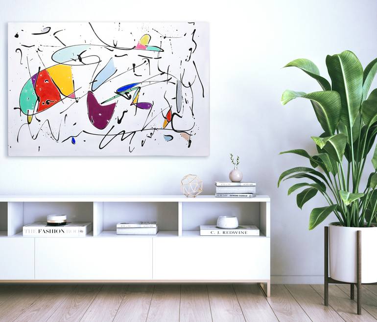 Original Abstract Expressionism Abstract Painting by Sharon Pierce Mccullough