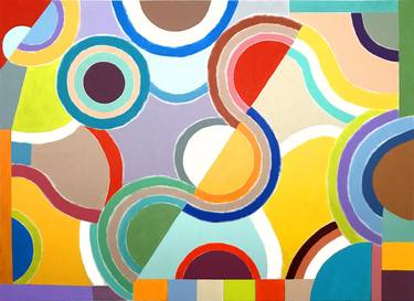 Original Geometric Abstract Paintings by Sharon Pierce McCullough