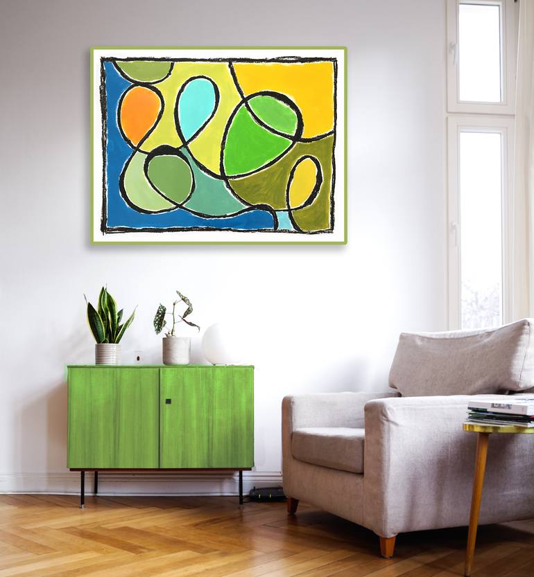 Original Abstract Expressionism Abstract Painting by Sharon Pierce Mccullough