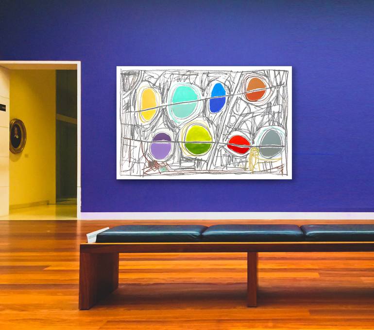 Original Abstract Expressionism Abstract Painting by Sharon Pierce Mccullough
