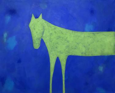 Saatchi Art Artist Sharon Pierce McCullough; Paintings, “Green Horse” #art