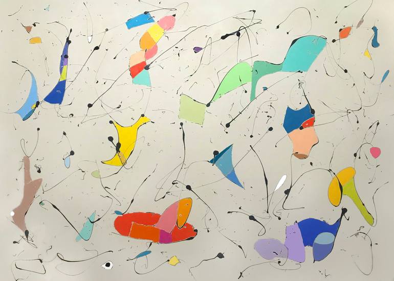 Original Abstract Expressionism Abstract Painting by Sharon Pierce Mccullough
