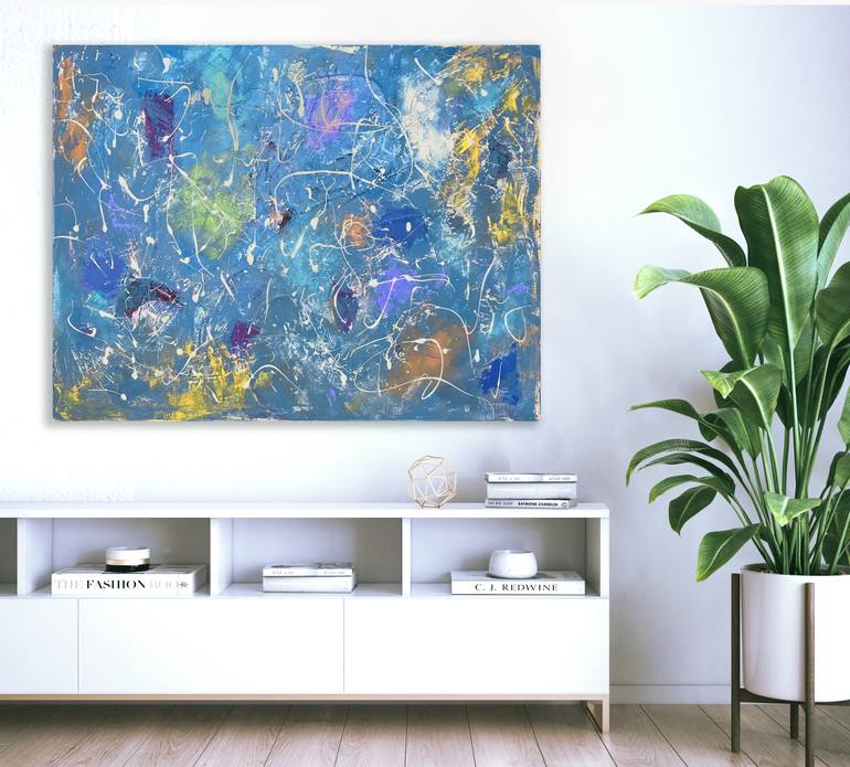Original Abstract Expressionism Abstract Painting by Sharon Pierce Mccullough