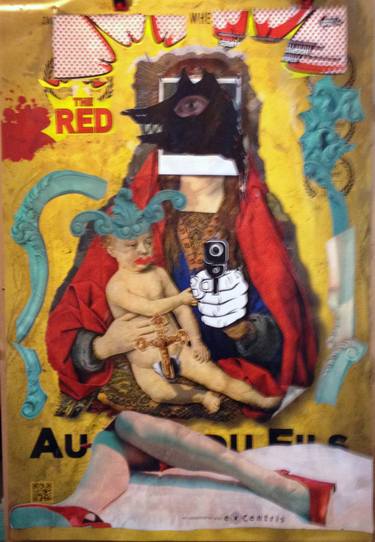 Original Culture Collage by Jean Martin  aka RAVEN