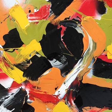 Original Abstract Expressionism Abstract Paintings by Justin Brennan