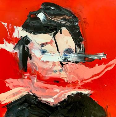 Original Expressionism Portrait Paintings by Justin Brennan