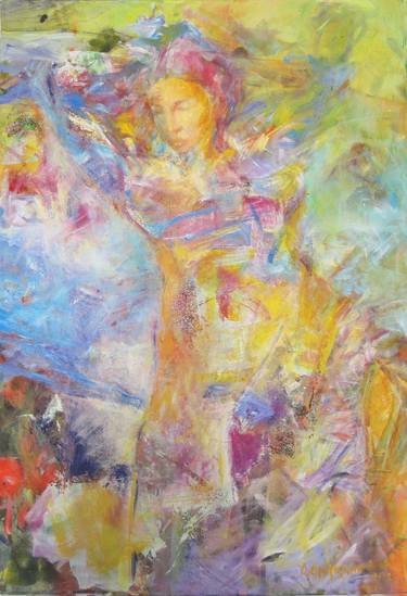 Original Abstract Expressionism Nude Paintings by Suzana Stojadinovic