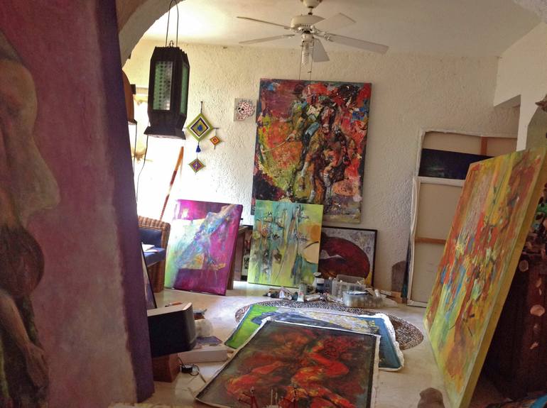 Original Expressionism Horse Painting by Suzana Stojadinovic