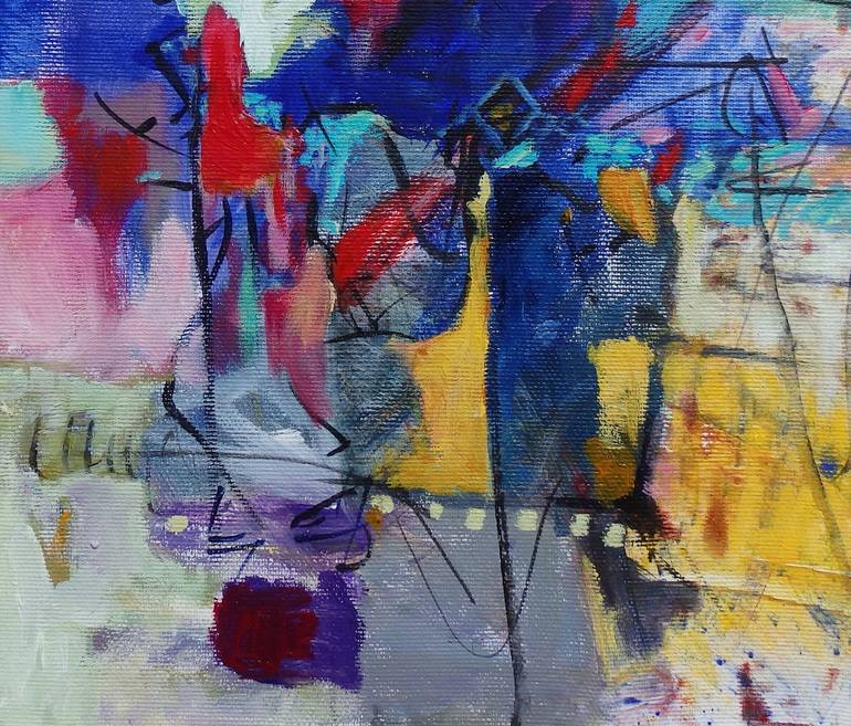 Original Abstract Expressionism Abstract Painting by Suzana Stojadinovic