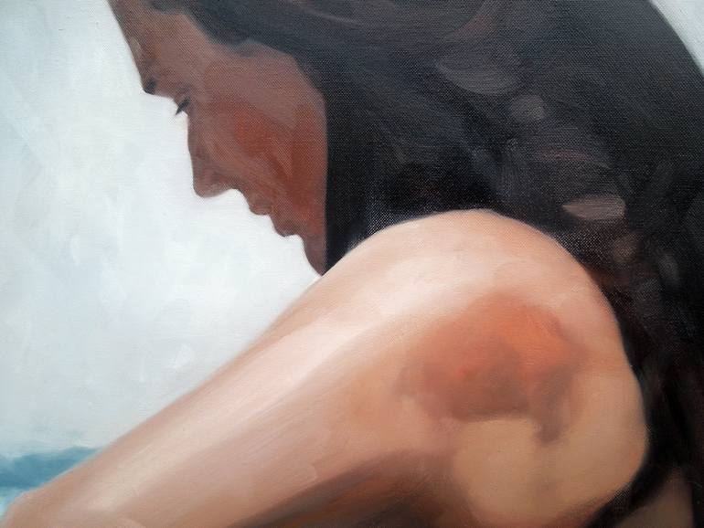 Original Expressionism Nude Painting by Daniel Wimmer