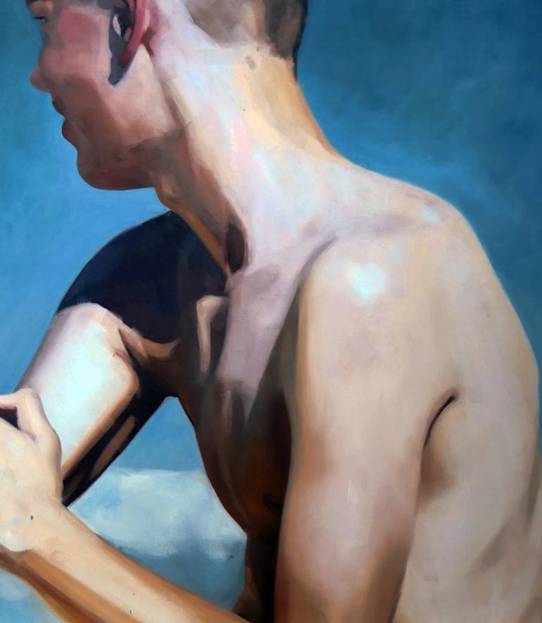 Original Abstract People Painting by Daniel Wimmer