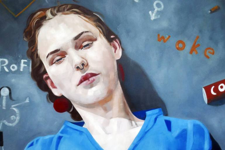 Original Figurative Portrait Painting by Daniel Wimmer