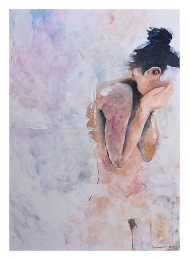 Original Expressionism Abstract Painting by Monika Drzewicz