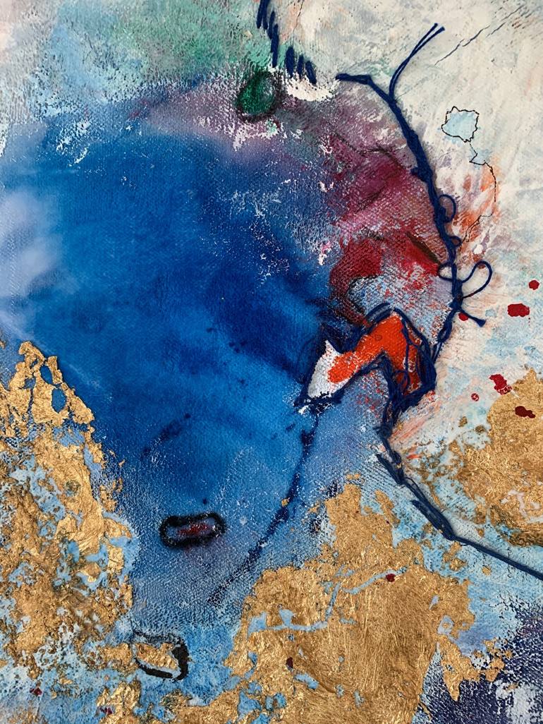 Original Abstract Expressionism Abstract Painting by Saïda Goriya