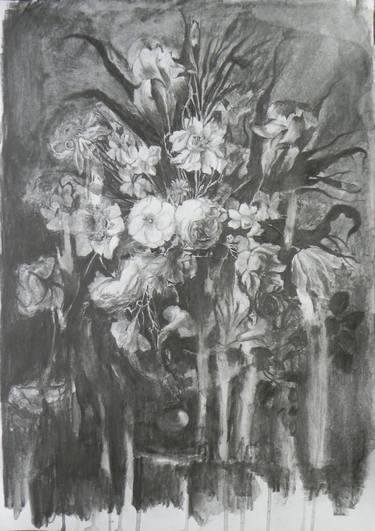 Print of Fine Art Floral Drawings by Claire Moore