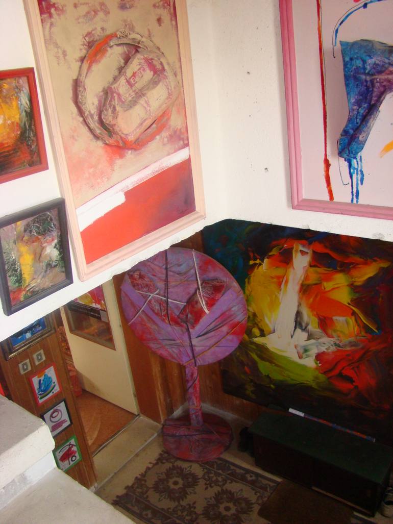 Original Abstract Expressionism Abstract Painting by Georgi Urumov