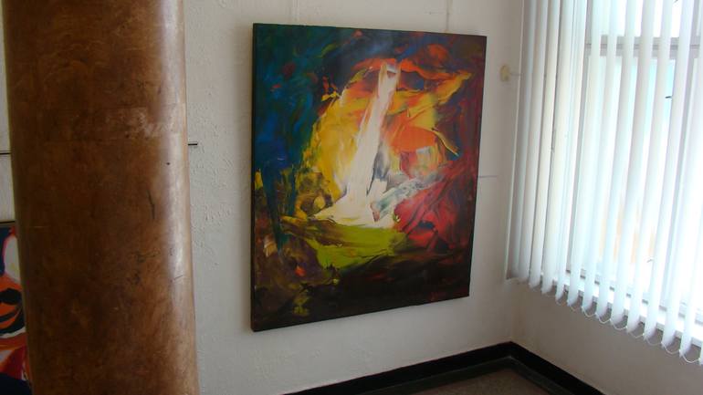 Original Abstract Expressionism Abstract Painting by Georgi Urumov