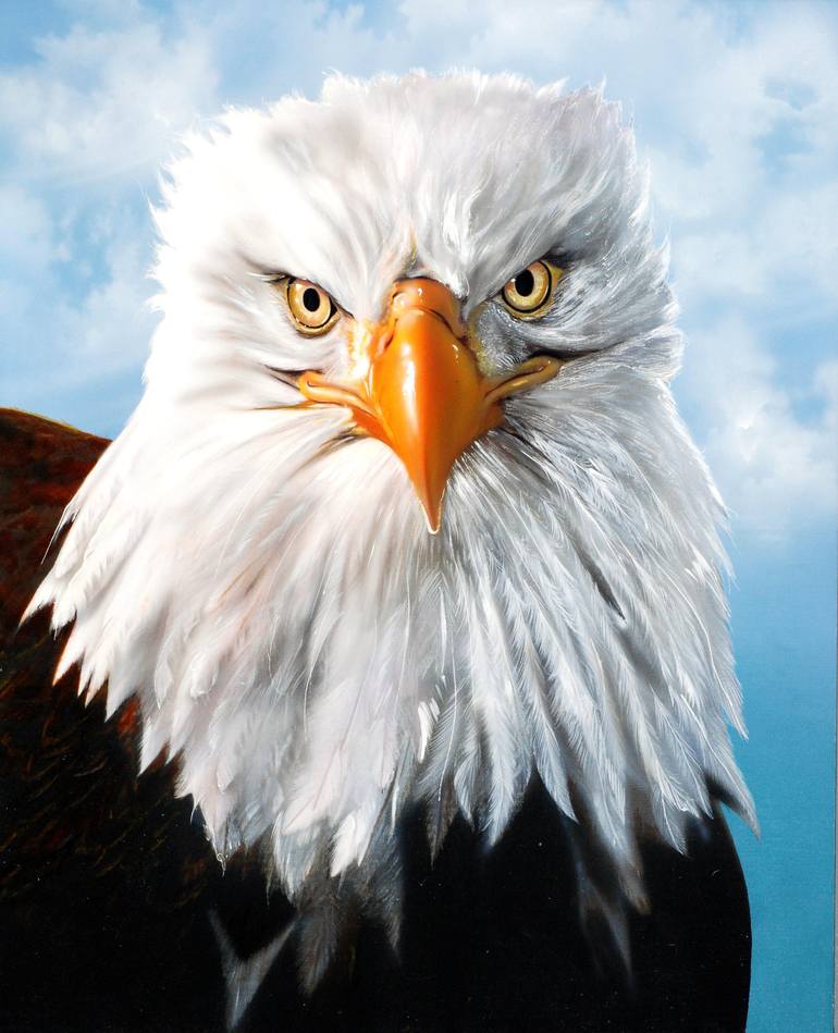 Eagle Eye Painting by Gary Longordo