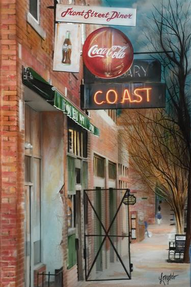 Original Photorealism Cities Paintings by Gary Longordo