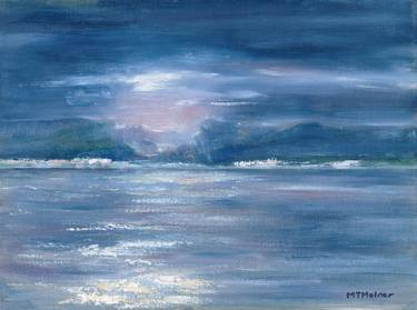 Original Fine Art Beach Paintings by M T MOLNER