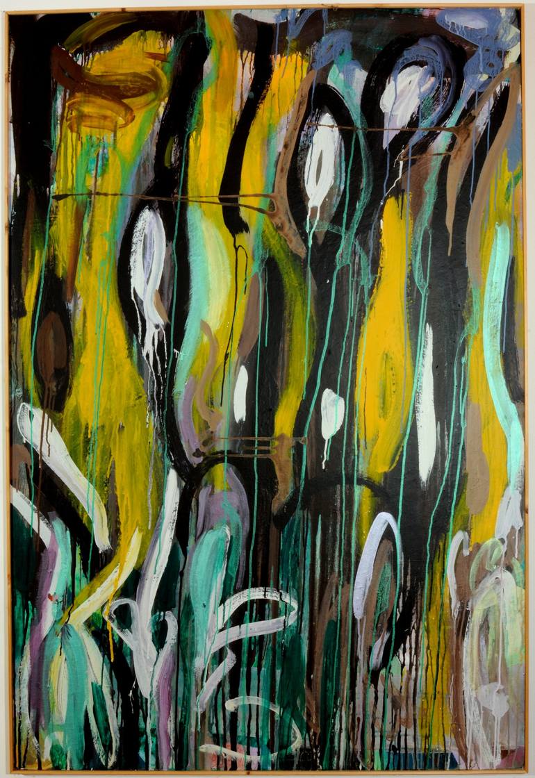 Dancing Forest Painting By Arusha Cecone | Saatchi Art