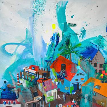 Original Abstract Travel Paintings by Lilla Kuizs