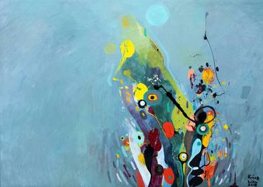 Original Abstract Expressionism Abstract Paintings by Lilla Kuizs