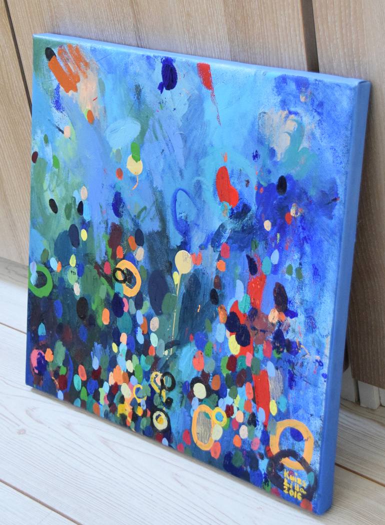 Original Abstract Expressionism Abstract Painting by Lilla Kuizs