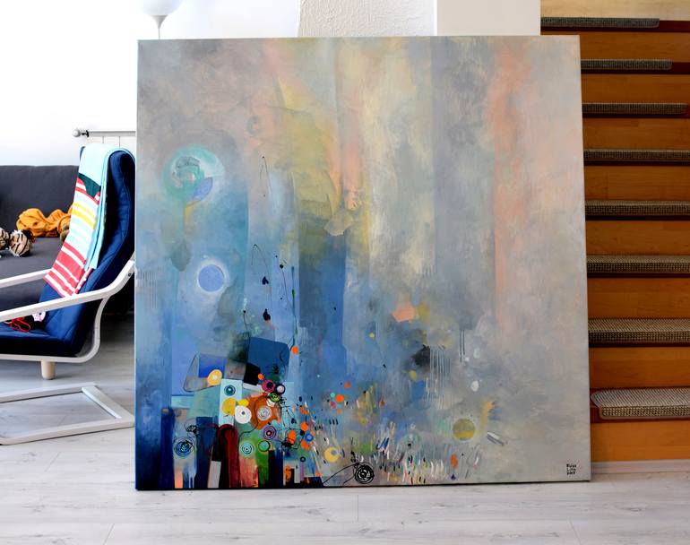 Original Abstract Expressionism Abstract Painting by Lilla Kuizs