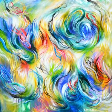 Original Abstract Expressionism Abstract Painting by Tay Dall
