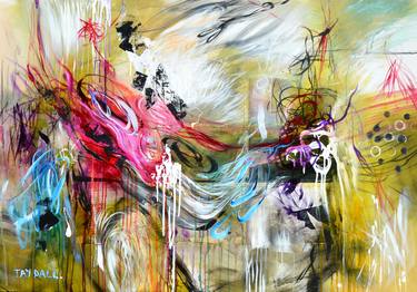 Original Abstract Expressionism Patterns Paintings by Tay Dall