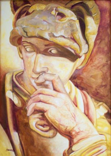 Saatchi Art Artist Juan Carlos Rosa Casasola; Paintings, “Portrait of Lorenzo de Medici, duke of Urbino, by Michelangelo” #art