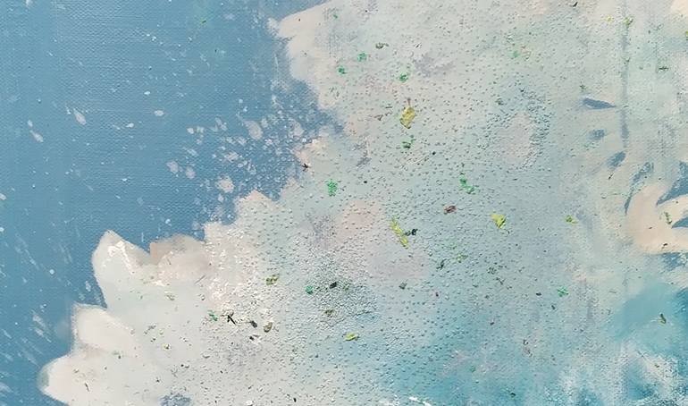 Original Abstract Floral Painting by Juan Carlos Rosa Casasola