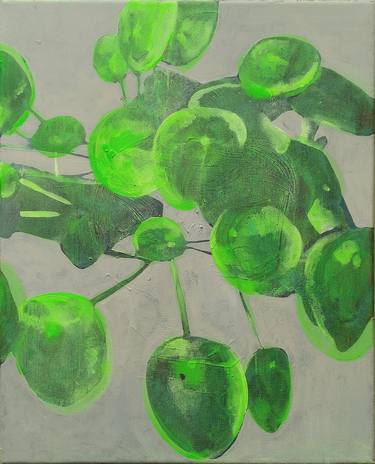Original Abstract Floral Painting by Juan Carlos Rosa Casasola