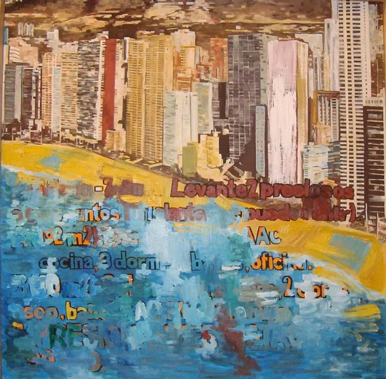 Benidorm Painting by Juan Carlos Rosa Casasola | Saatchi Art