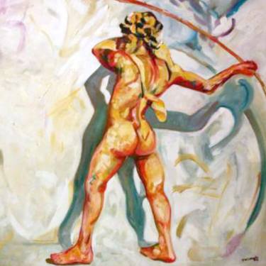 Saatchi Art Artist Juan Carlos Rosa Casasola; Paintings, “Young man with spear” #art