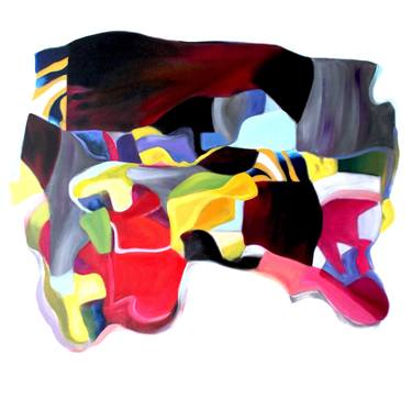 Original Cubism Abstract Paintings by Naoko Paluszak