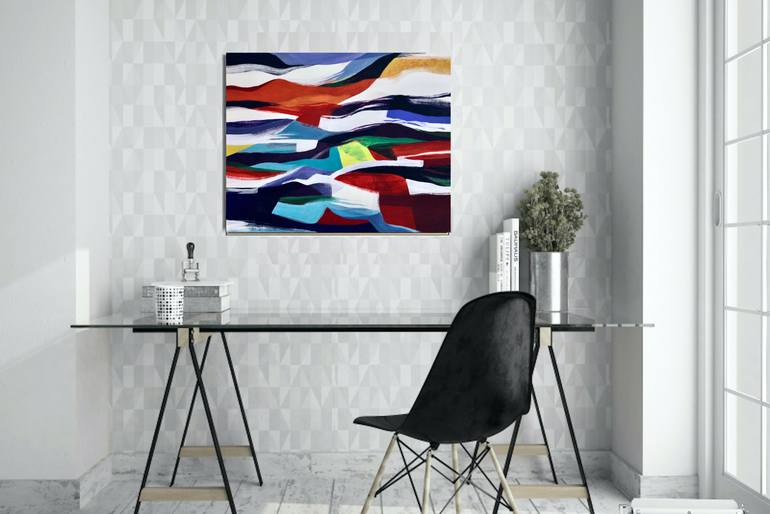 Original Abstract Expressionism Abstract Painting by Naoko Paluszak