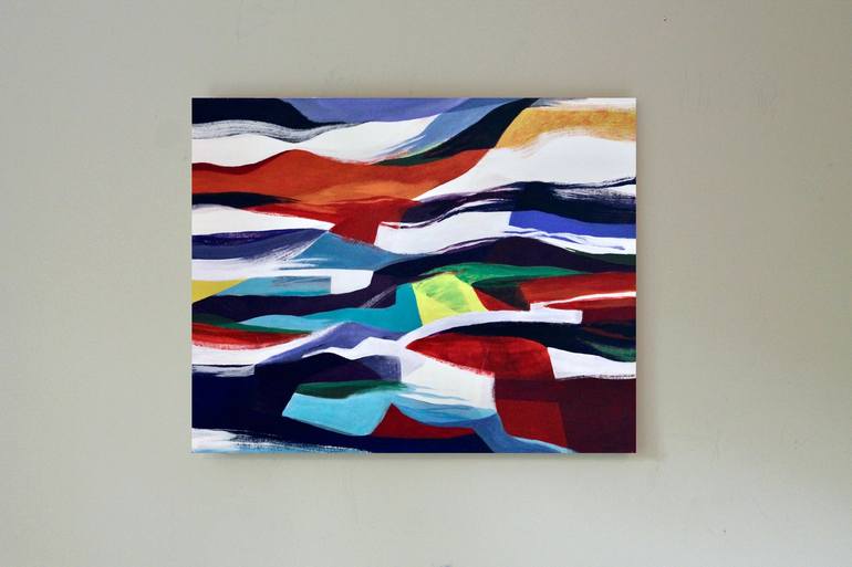 Original Abstract Expressionism Abstract Painting by Naoko Paluszak