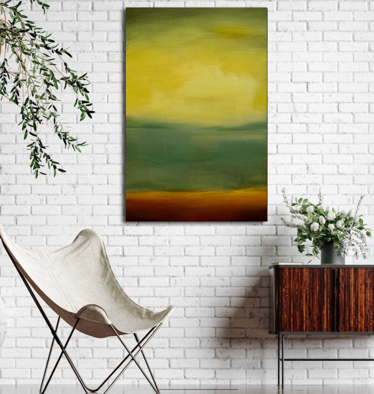 Original Abstract Landscape Painting by Naoko Paluszak