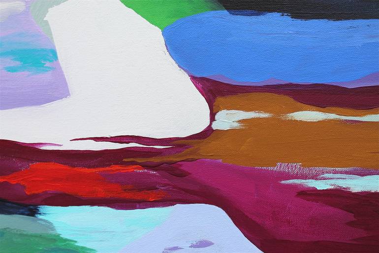 Original Color Field Painting Abstract Mixed Media by Naoko Paluszak